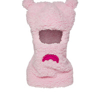 SPRAYGROUND® SKI MASK PINK FLEECE BEAR EARS SKI MASK