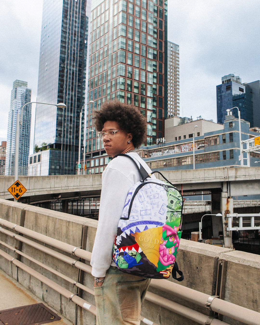 SPRAYGROUND® BACKPACK MEAN MONEY COLLAGE BACKPACK