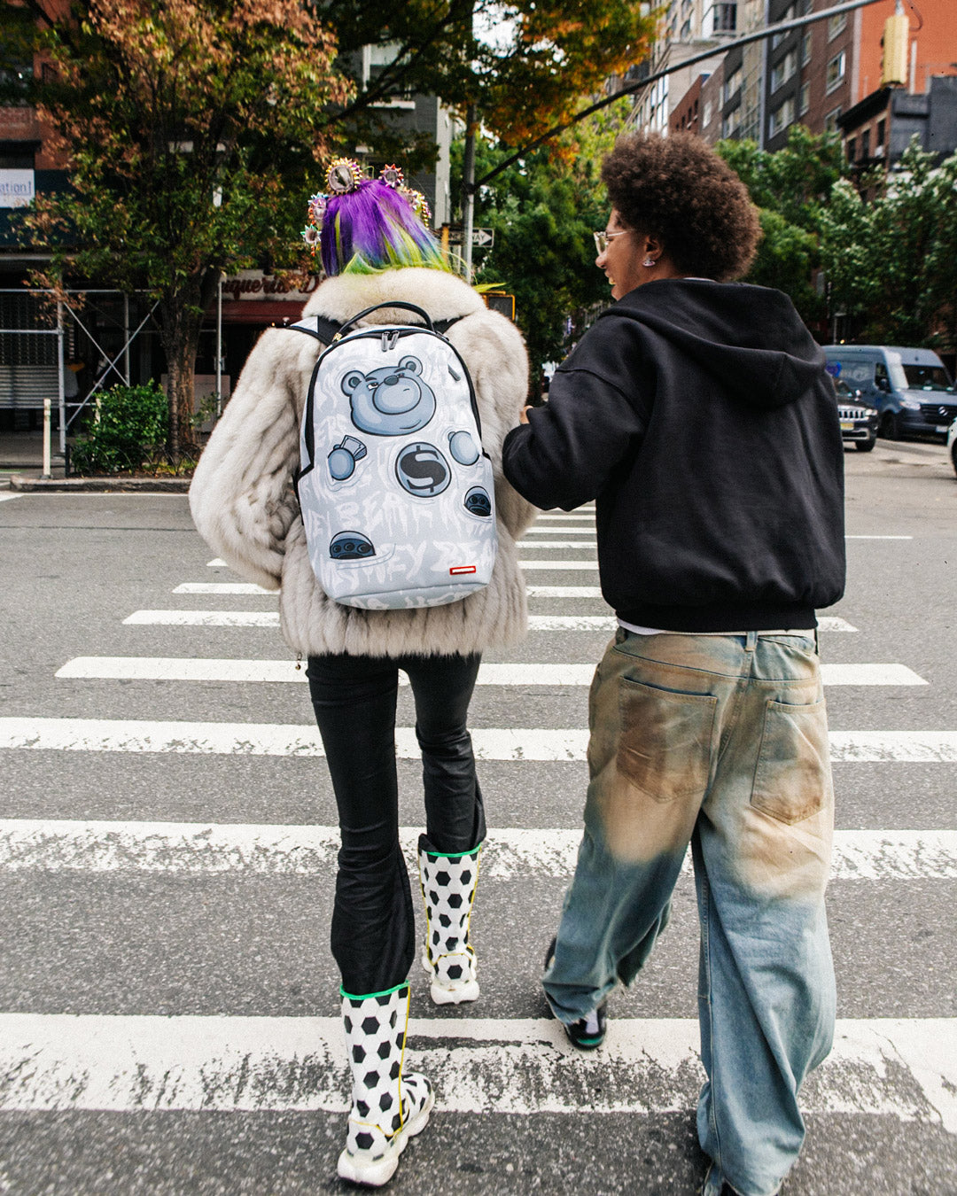 SPRAYGROUND® BACKPACK MONEY BEAR GRAFFITI FLOAT BACKPACK