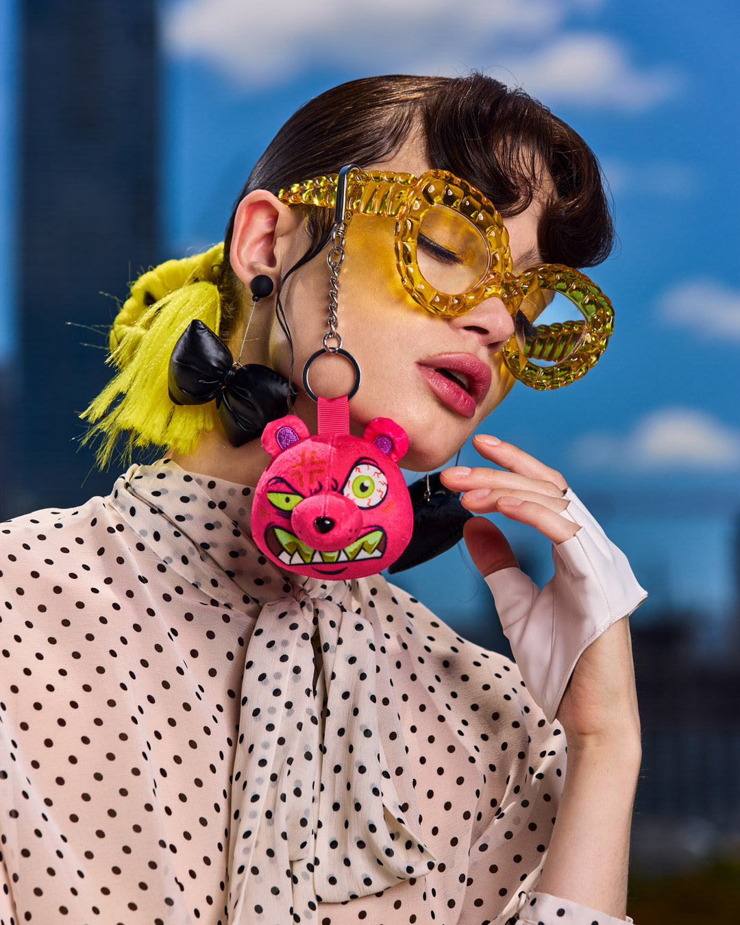 SPRAYGROUND® KEYCHAIN MONSTER BEAR HEAD KEYCHAIN
