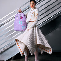 SPRAYGROUND® BACKPACK PURPLE CANVAS STITCH BACKPACK