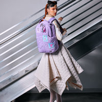 SPRAYGROUND® BACKPACK PURPLE CANVAS STITCH BACKPACK