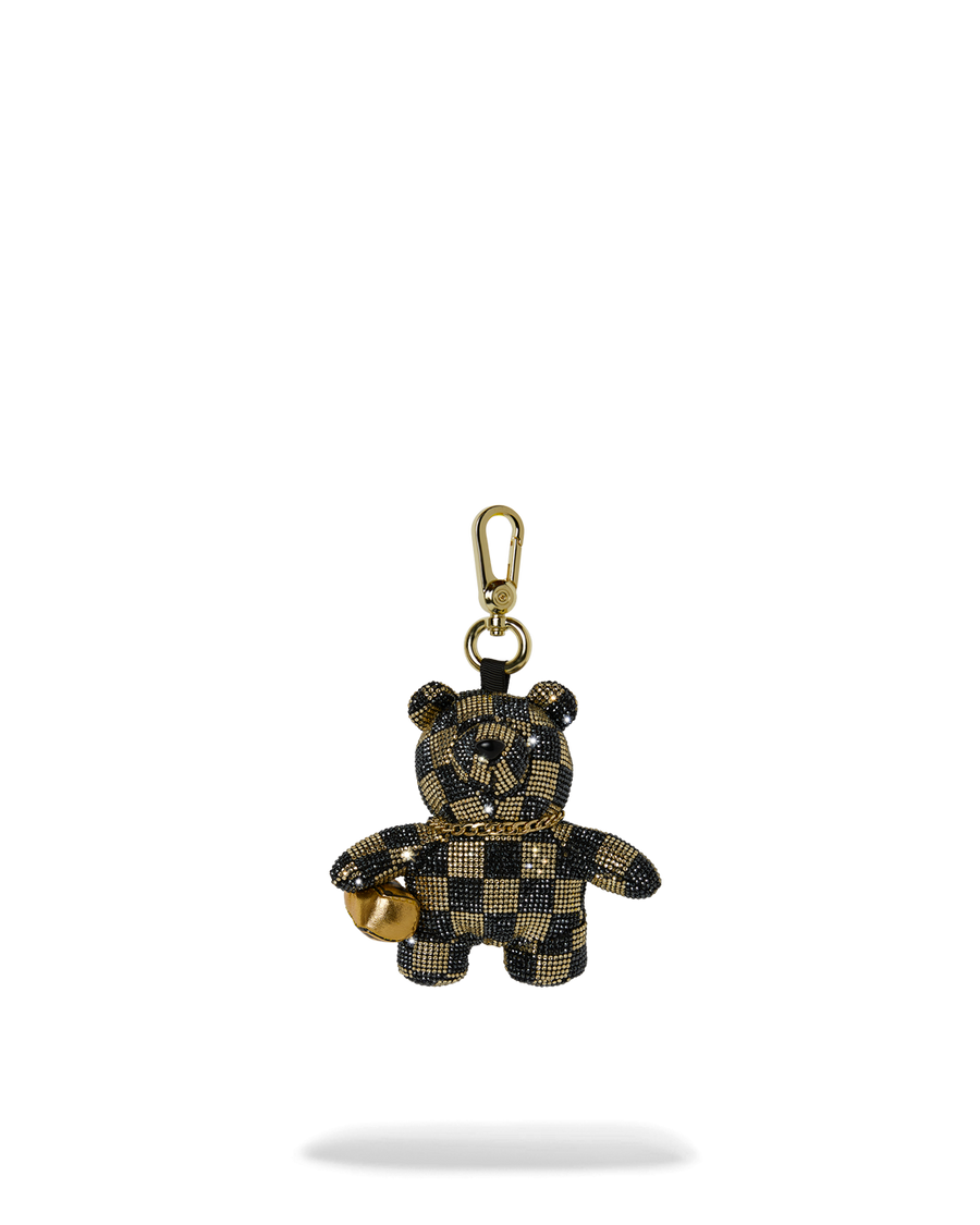 SPRAYGROUND® KEYCHAIN GOLD AND DANGEROUS BEAR CUB KEYCHAIN