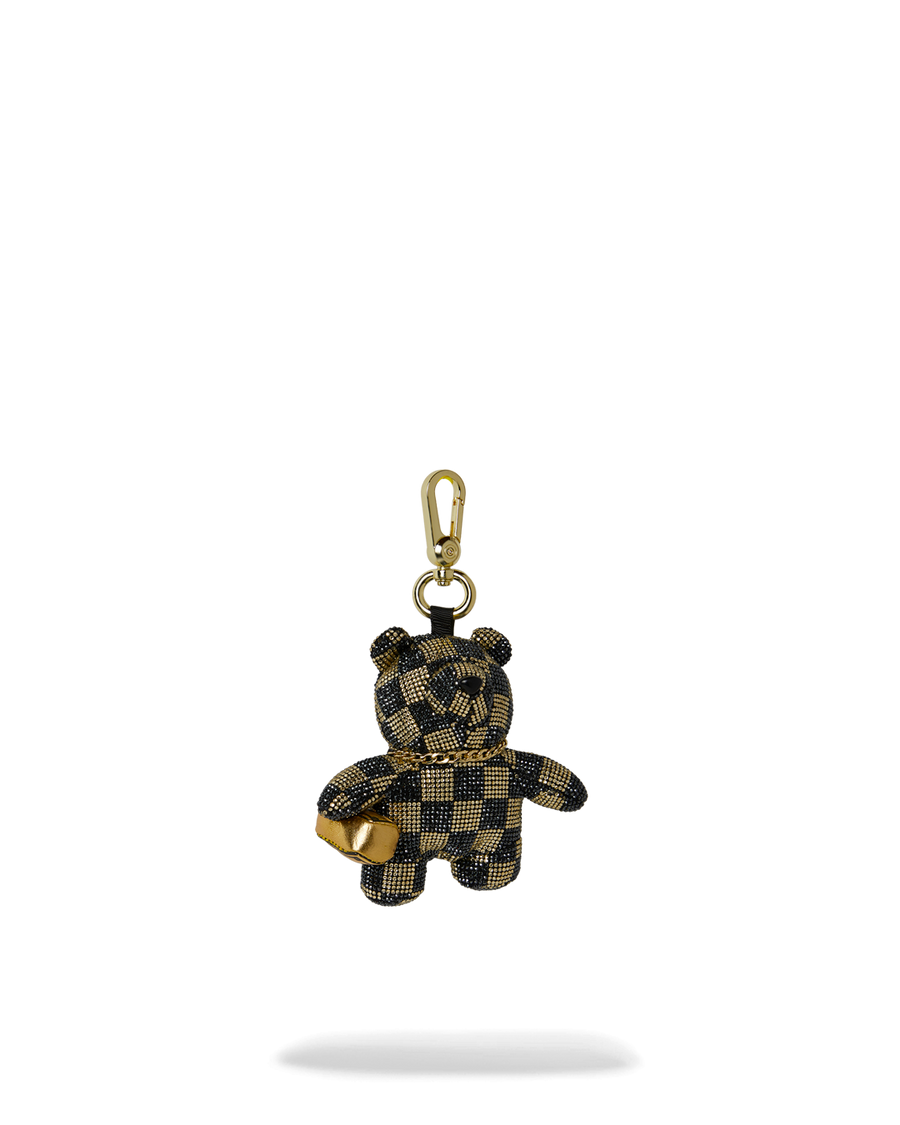 SPRAYGROUND® KEYCHAIN GOLD AND DANGEROUS BEAR CUB KEYCHAIN