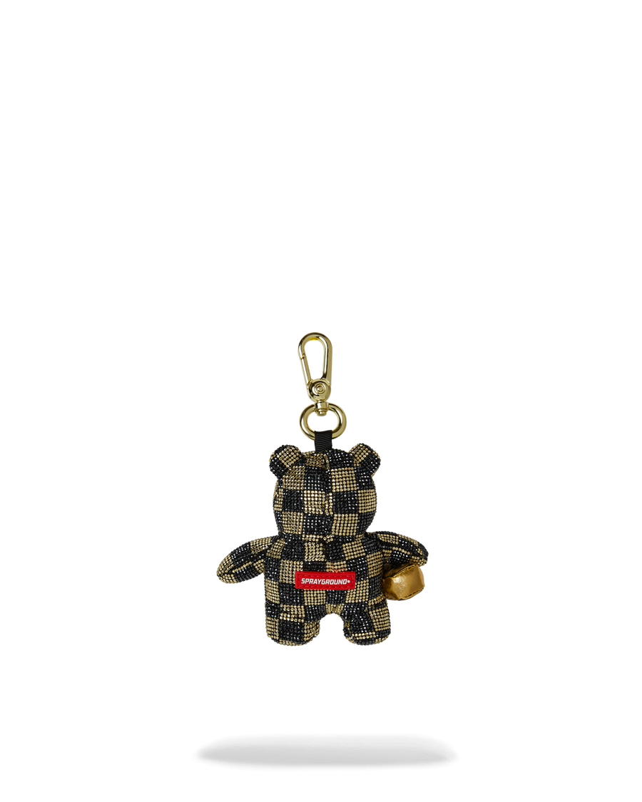 SPRAYGROUND® KEYCHAIN GOLD AND DANGEROUS BEAR CUB KEYCHAIN