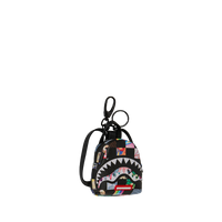 SPRAYGROUND® KEYCHAIN CRAZY CHECK BACKPACK KEYCHAIN