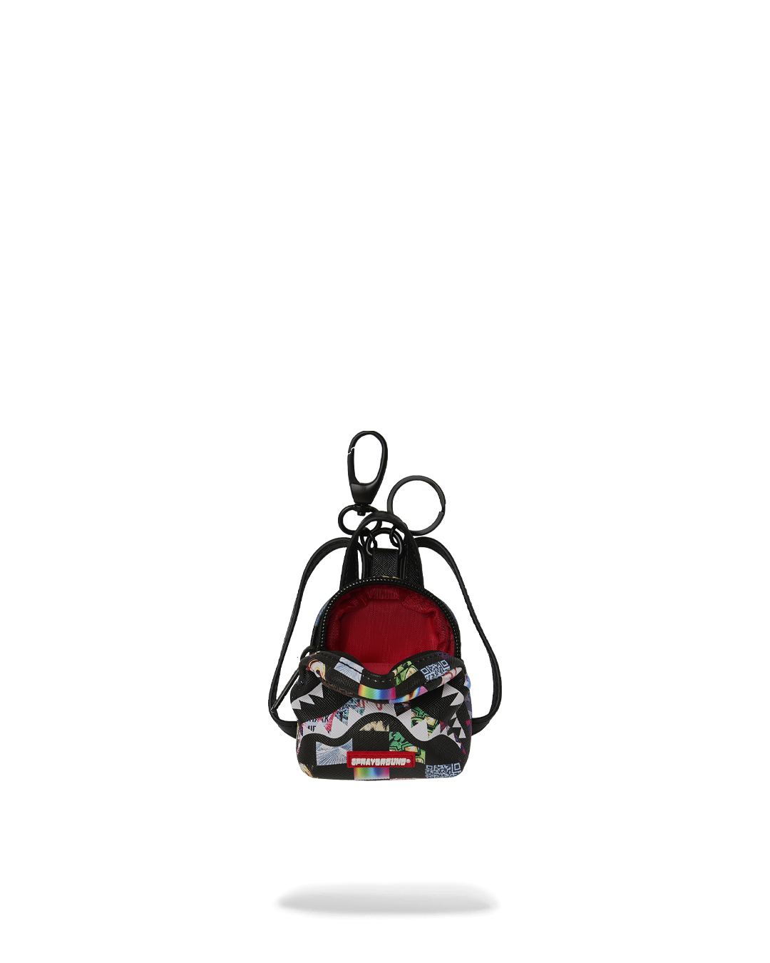 SPRAYGROUND® KEYCHAIN CRAZY CHECK BACKPACK KEYCHAIN