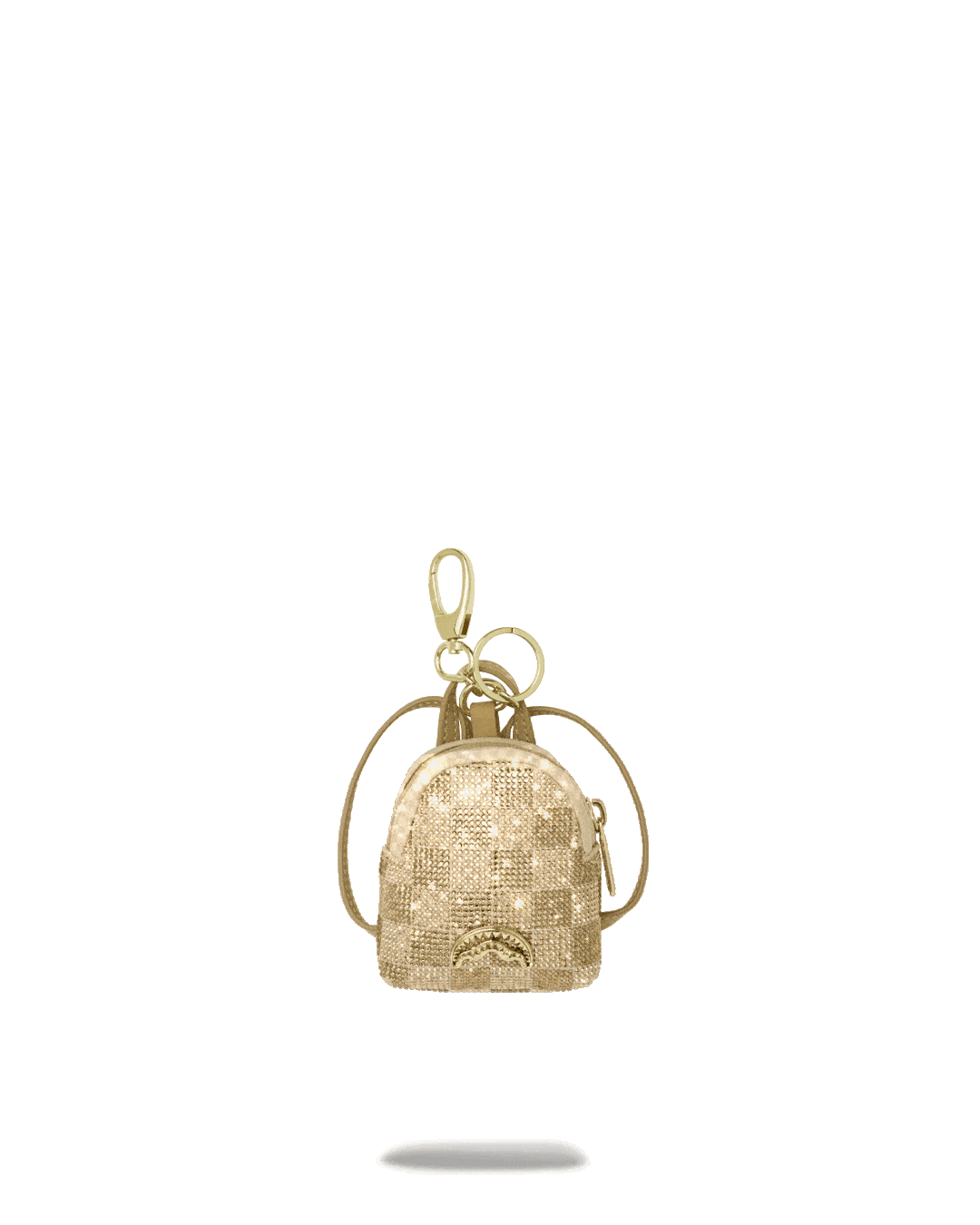 SPRAYGROUND® KEYCHAIN 2 TONE GOLD TRINITY BACKPACK KEYCHAIN