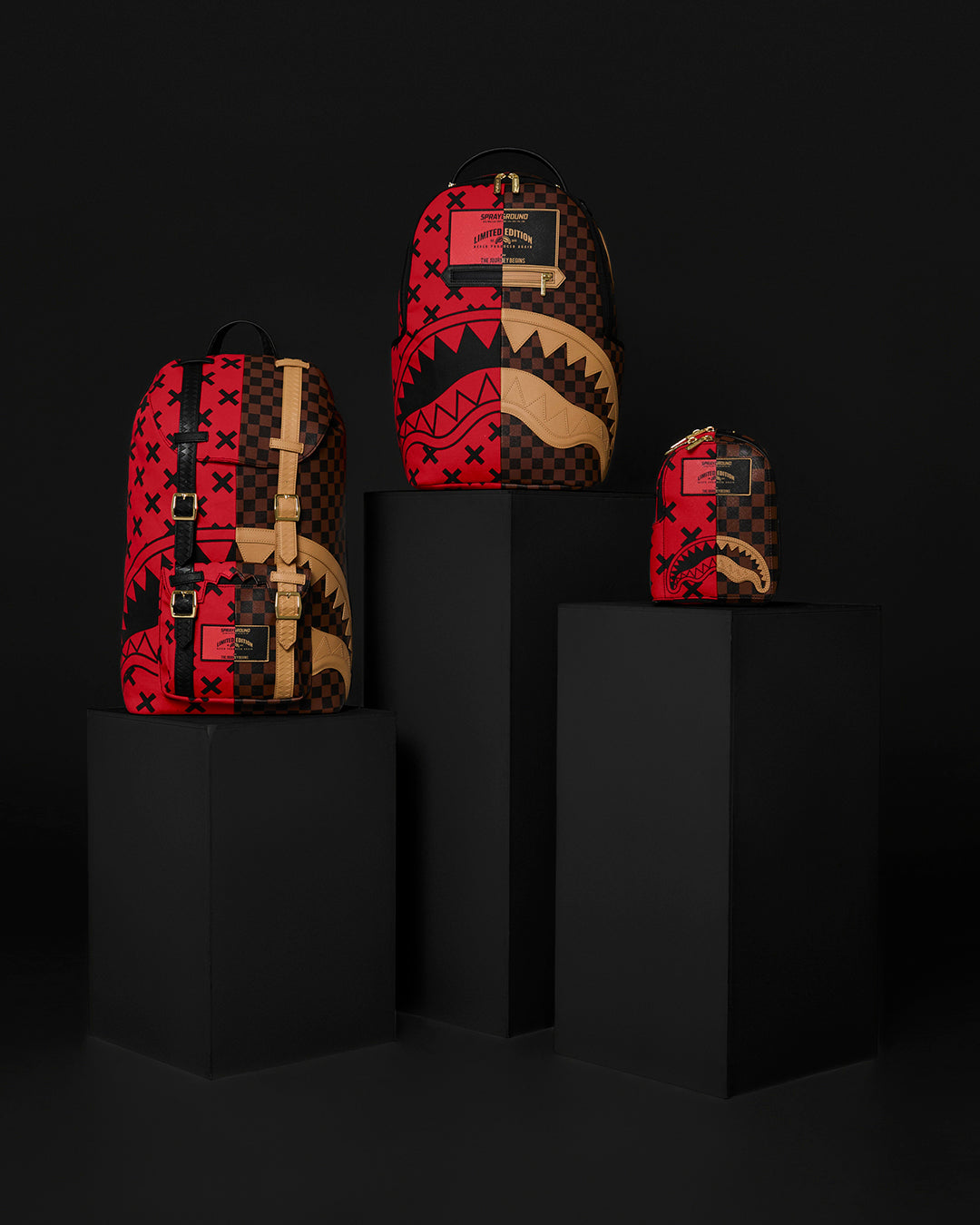 SPRAYGROUND® Custom Bundle REVERSE HALF SPLIT BUNDLE (3 PCS)