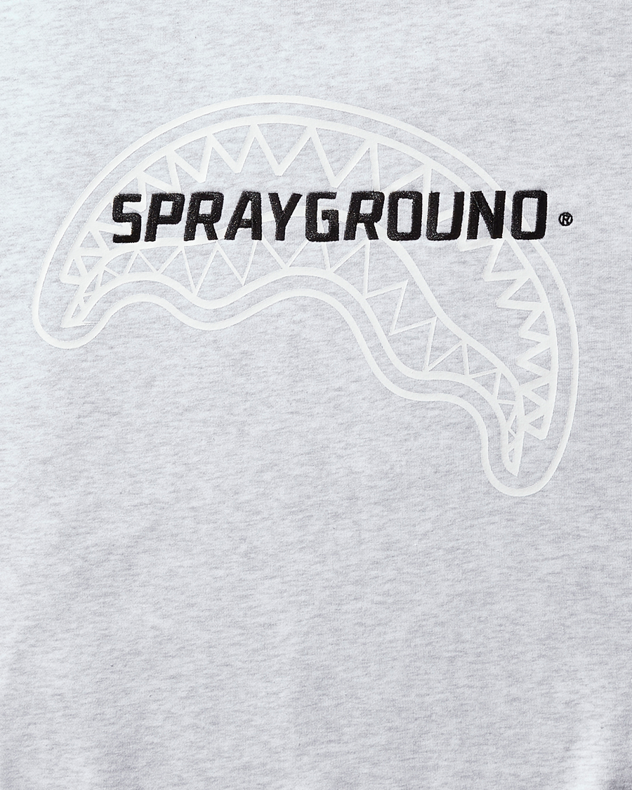 SPRAYGROUND® APPAREL SPRAYGROUND PULLOVER CREW NECK SWEATSHIRT (LT GREY)