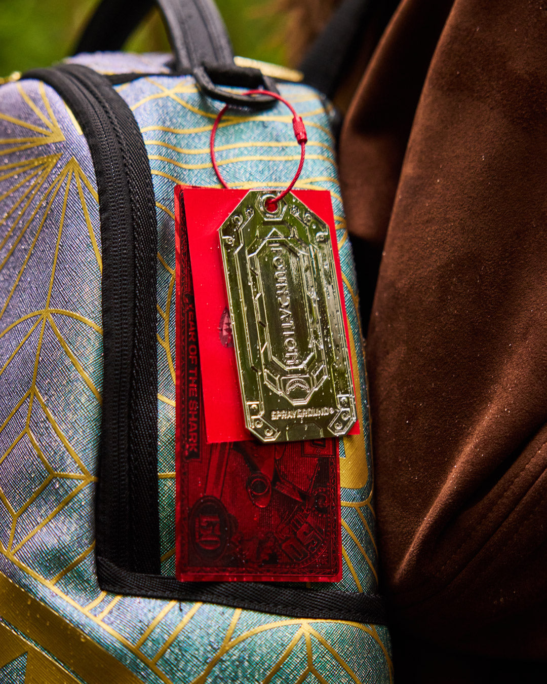 SPRAYGROUND® BACKPACK FOUNDATION CRYSTAL IRIDESCENT SHARK BACKPACK