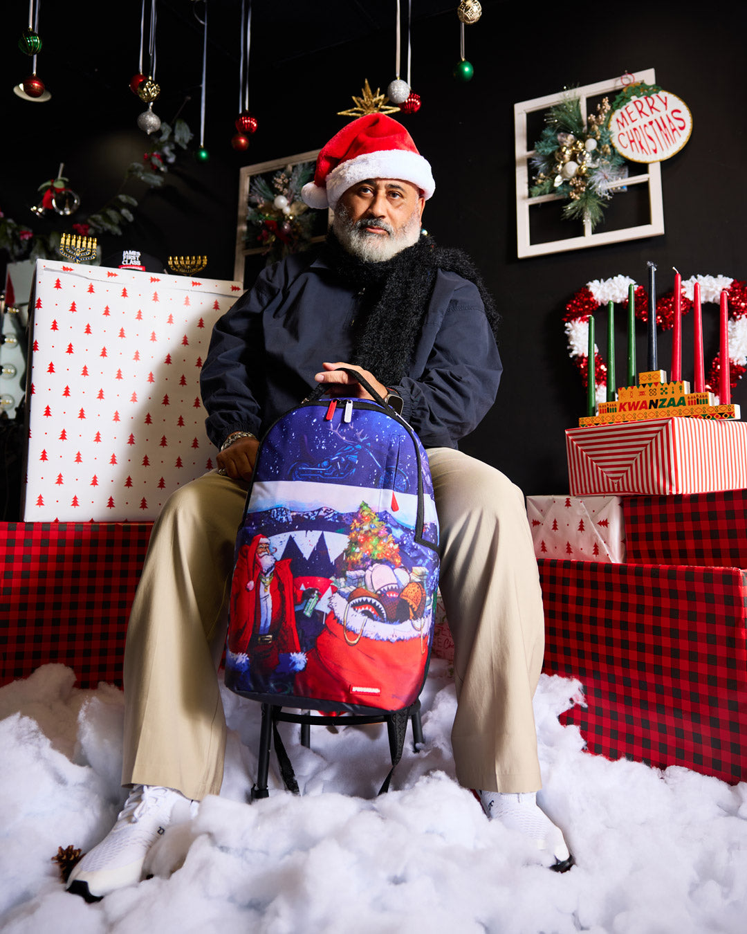 SPRAYGROUND® BACKPACK SANTA SKETCHY PAINT BACKPACK