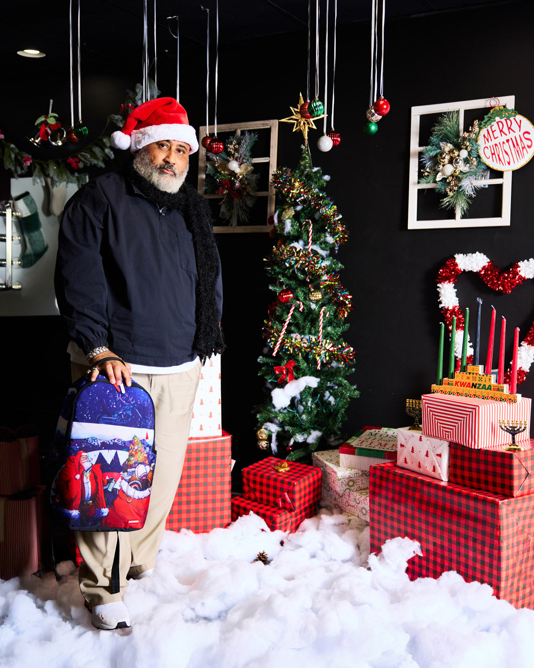 SPRAYGROUND® BACKPACK SANTA SKETCHY PAINT BACKPACK