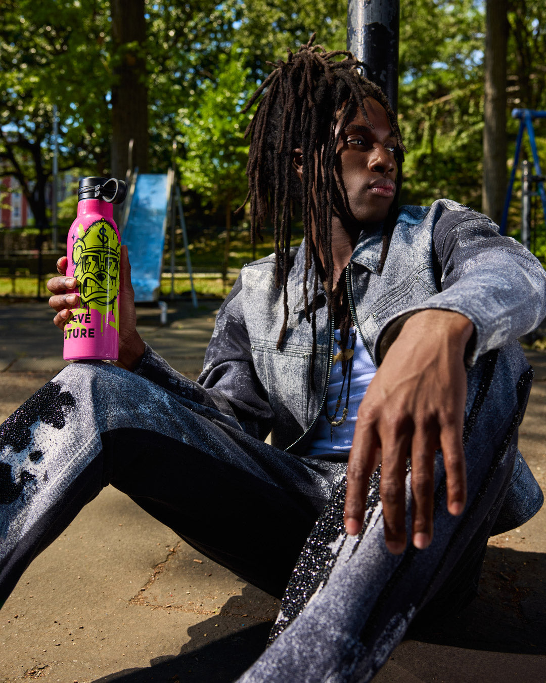 SPRAYGROUND® WATER BOTTLE MONEYBEAR WATER BOTTLE