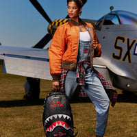 SPRAYGROUNDÂ® BACKPACK BOEING P-51 MUSTANG SHARKMOUTH BACKPACK