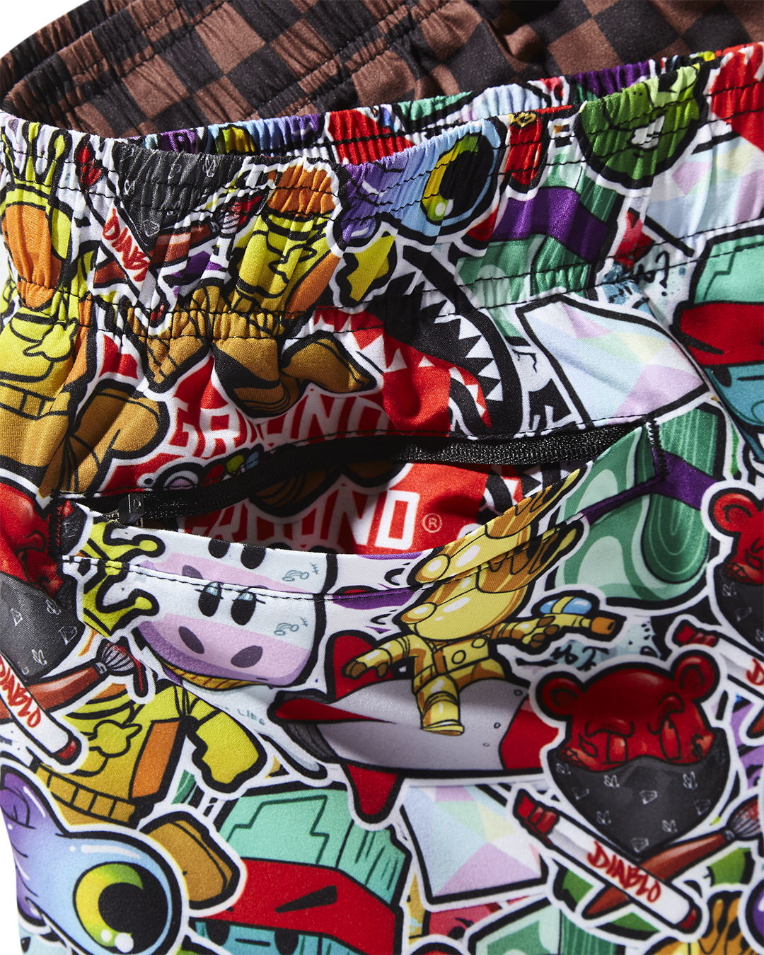 SPRAYGROUND® SWIM STICKER CREW SWIM SHORTS