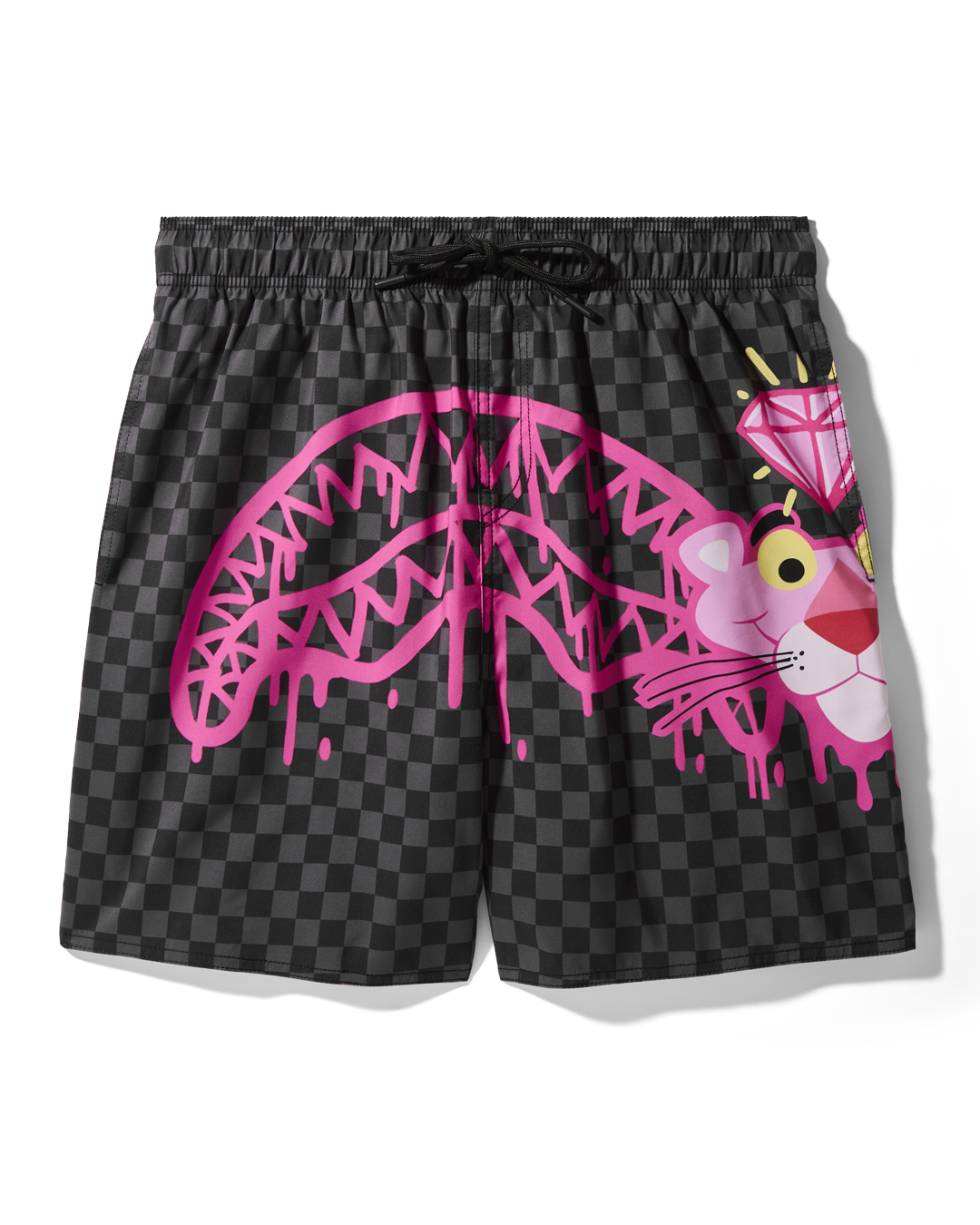 SPRAYGROUND® SWIM PINK PANTHER DIAMOND SHARK SWIM SHORTS