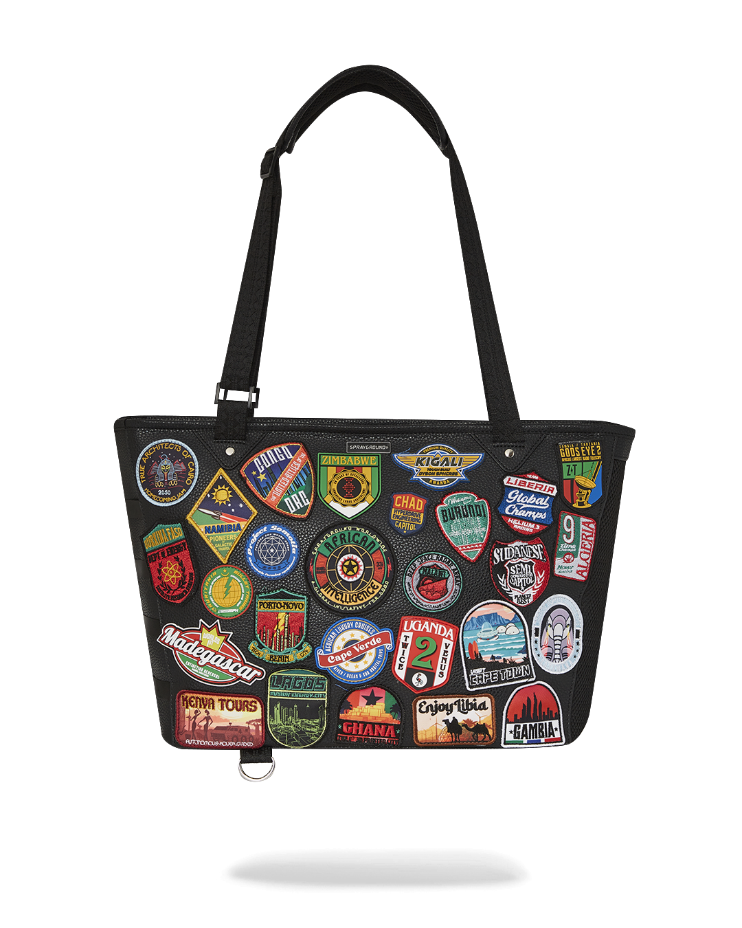 SPRAYGROUND® TOTE A.I. THE 54 (PATCHES OF AFRICA) CARGO TOTE