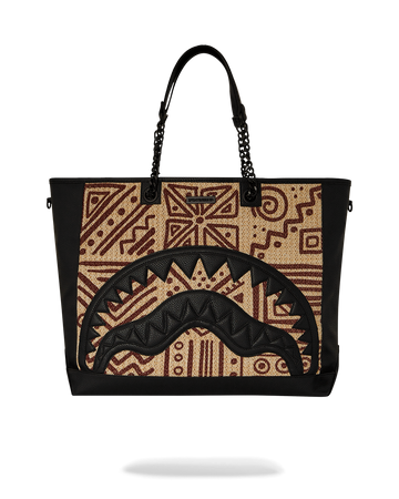 SPRAYGROUND® TOTE A.I. PALM MIRAGE SHARK LUXE BEACH TOTE