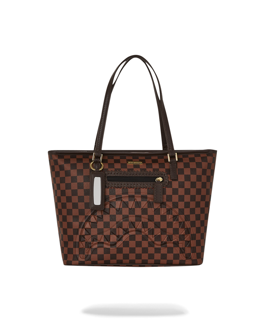 SPRAYGROUND® TOTE CORE EMBOSSED CHECK TOTE