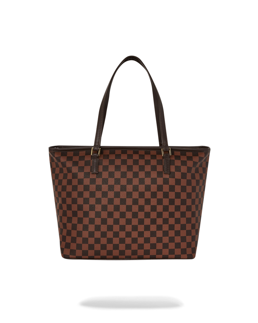 SPRAYGROUND® TOTE CORE EMBOSSED CHECK TOTE