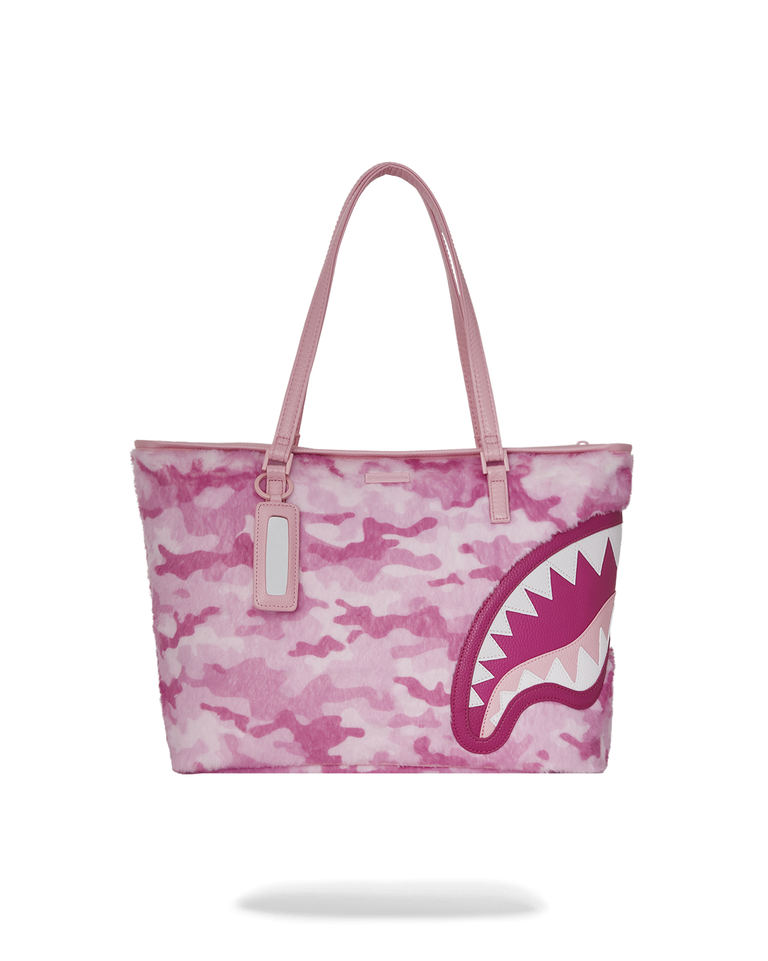 SPRAYGROUND® TOTE PINK CAMO FAUX FUR TOTE
