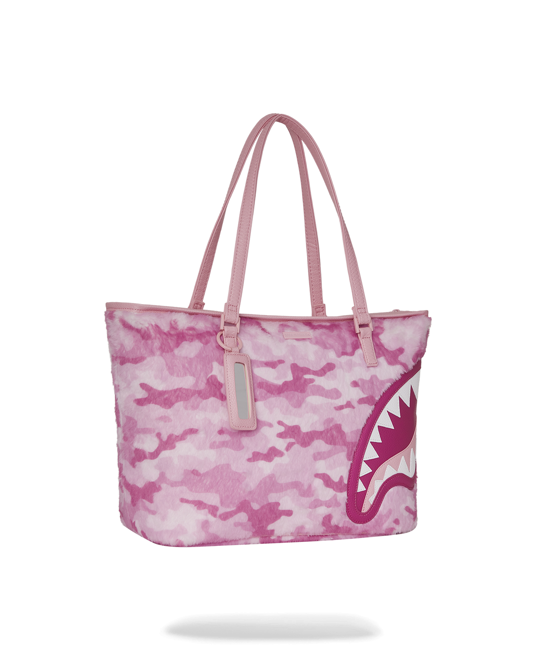 SPRAYGROUND® TOTE PINK CAMO FAUX FUR TOTE