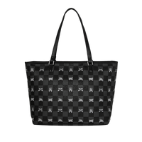 SPRAYGROUND® TOTE GRAY PEEKING CHARACTER CHECK TOTE