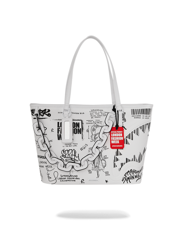 SPRAYGROUND® TOTE LFW SKETCHED BLACK AND WHITE TOTE