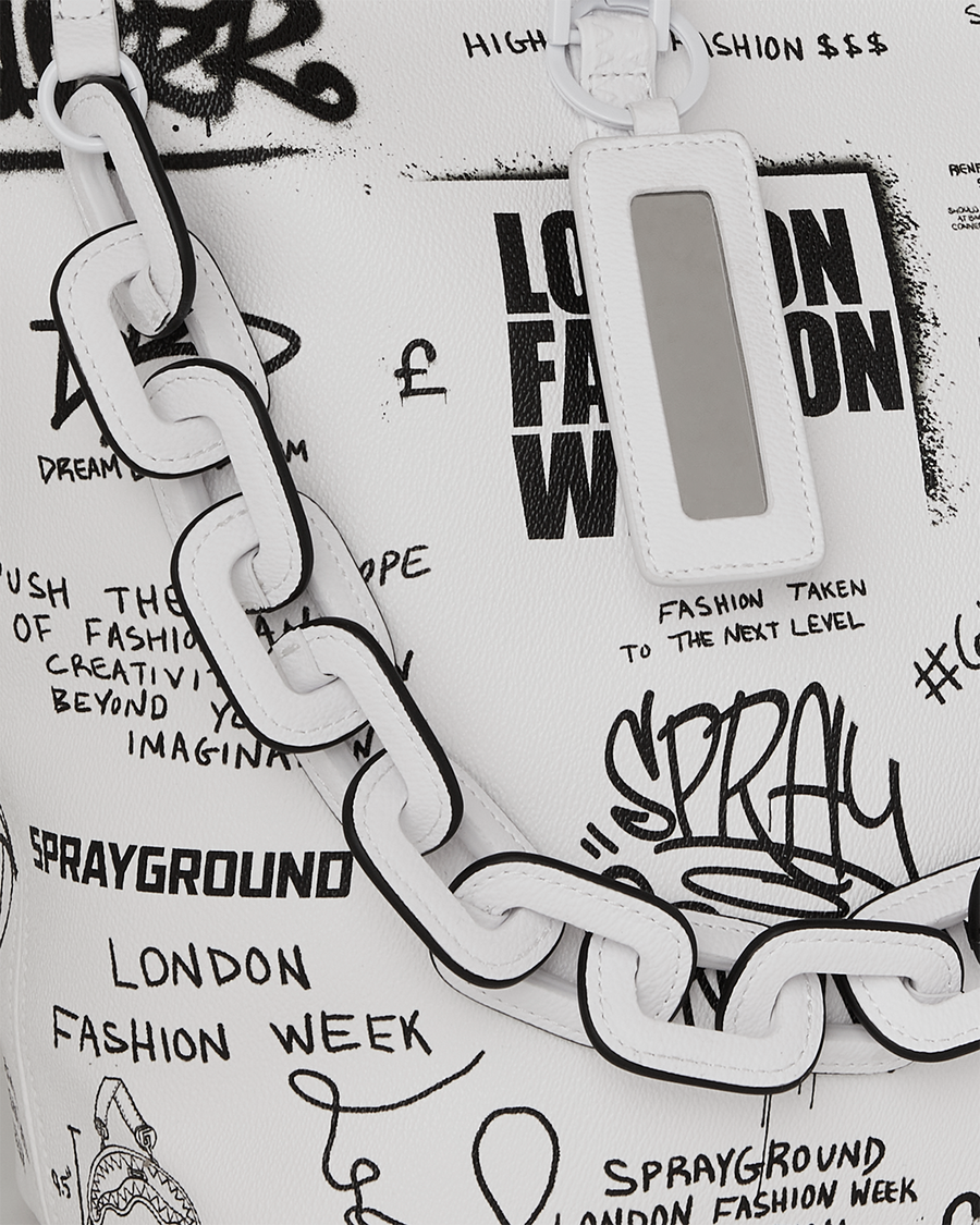 SPRAYGROUND® TOTE LFW SKETCHED BLACK AND WHITE TOTE