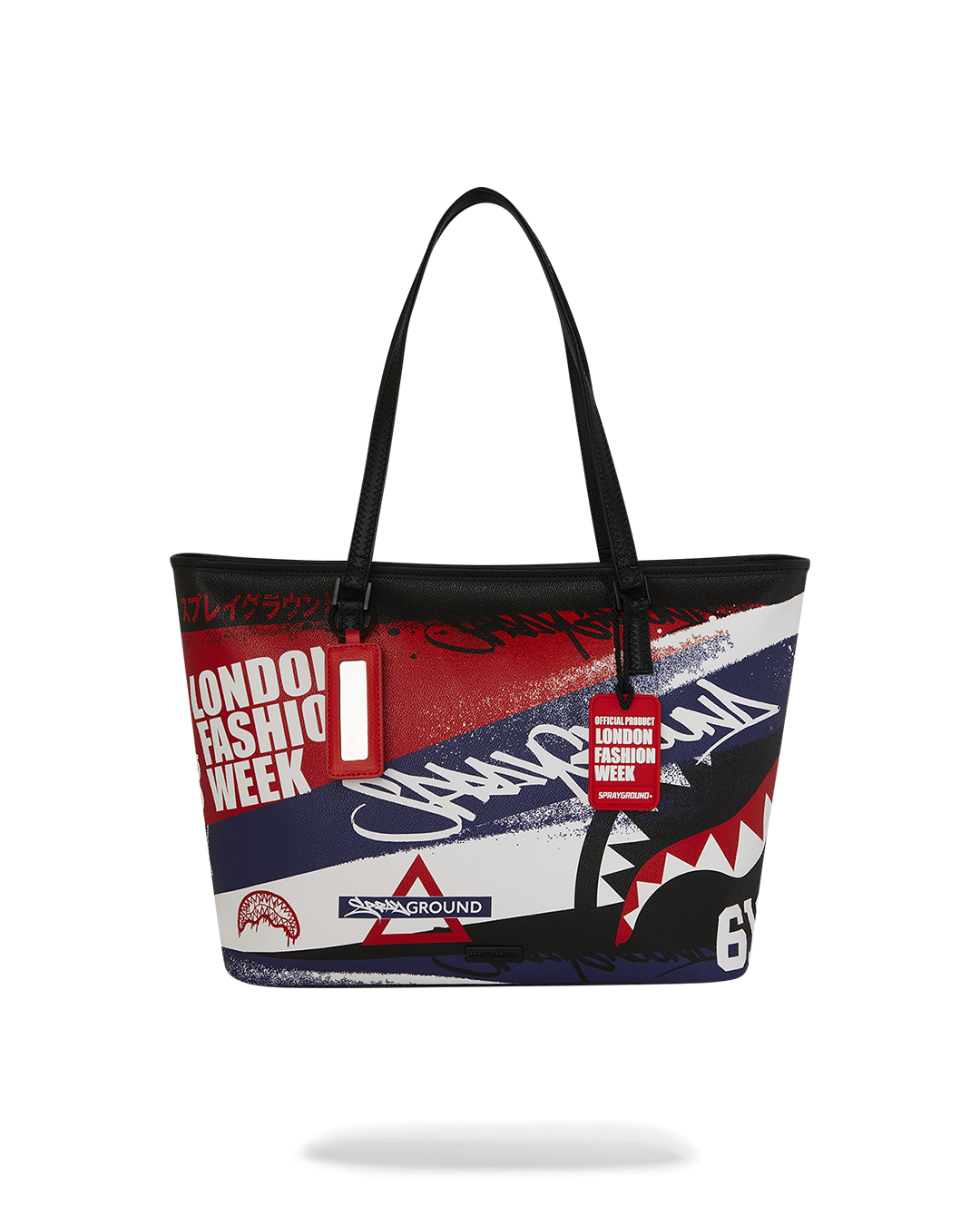 SPRAYGROUND® TOTE LFW RED WHITE BLUE GRAFFITI TOTE