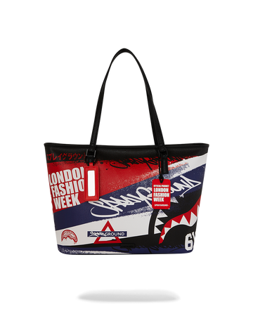 SPRAYGROUND® TOTE LFW RED WHITE BLUE GRAFFITI TOTE