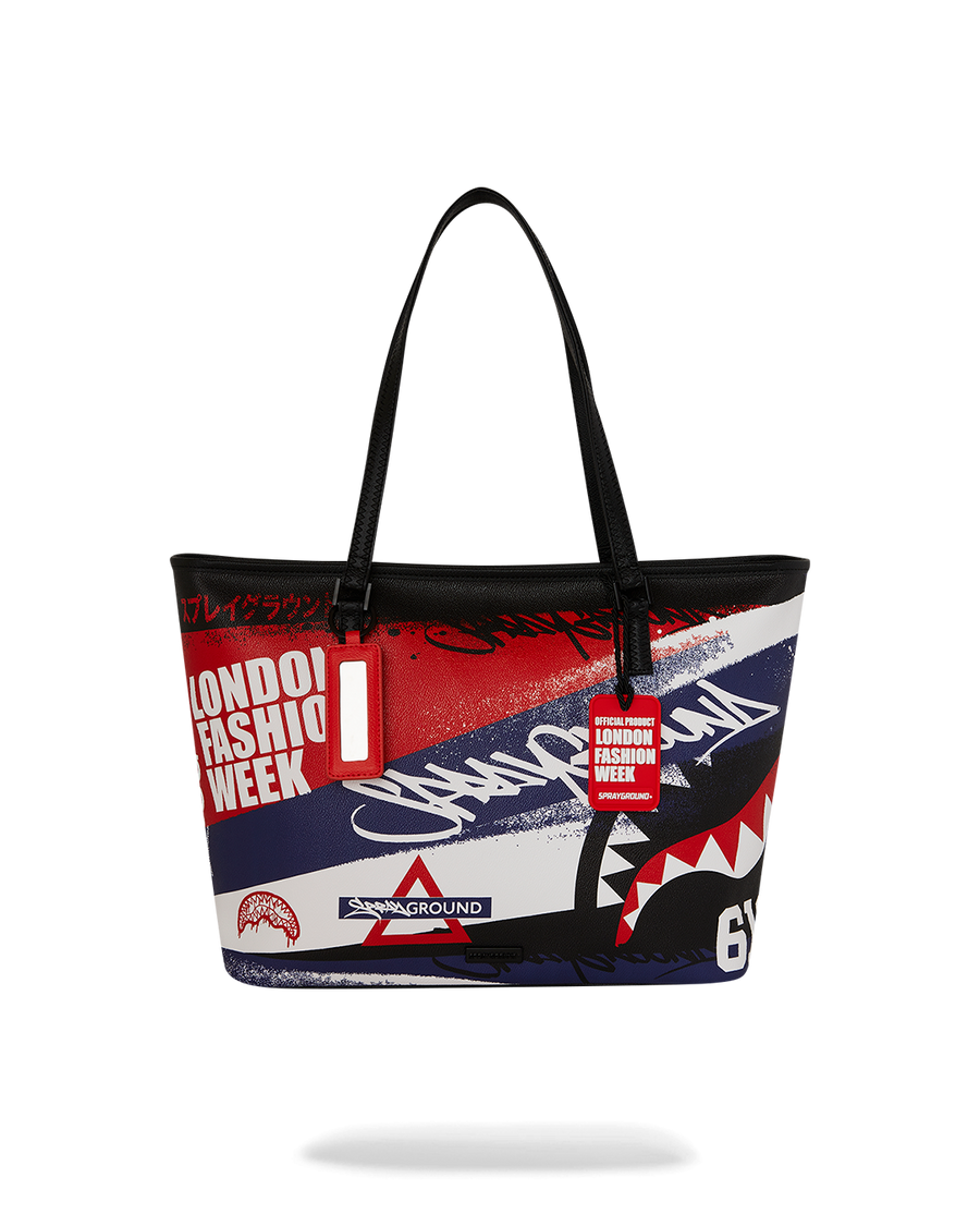 SPRAYGROUND® TOTE LFW RED WHITE BLUE GRAFFITI TOTE