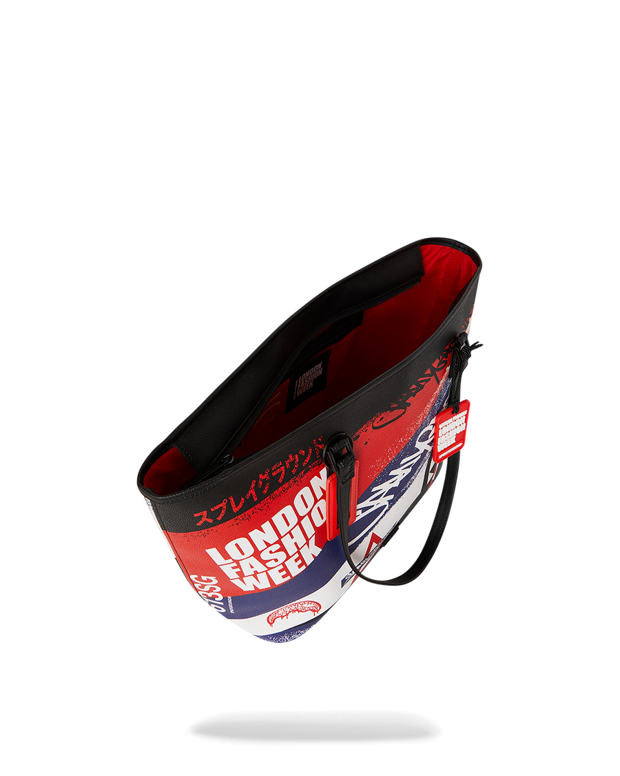 SPRAYGROUND® TOTE LFW RED WHITE BLUE GRAFFITI TOTE