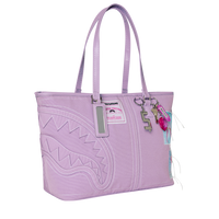 SPRAYGROUND® TOTE PURPLE CANVAS STITCH TOTE