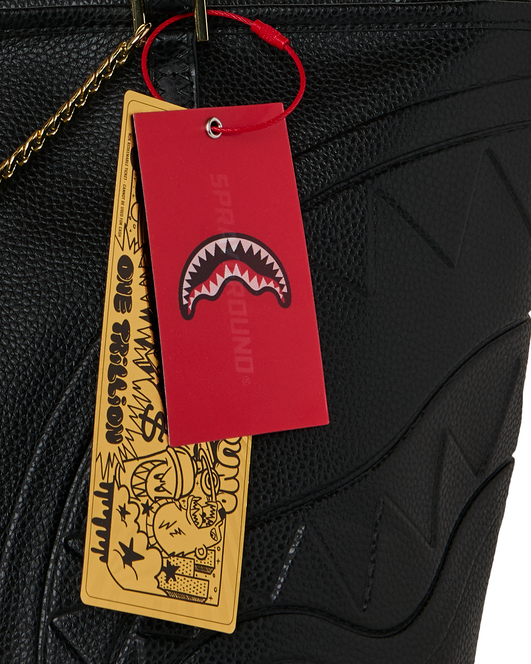 SPRAYGROUND® TOTE SHARK CENTRAL GOLD TAG TOTE