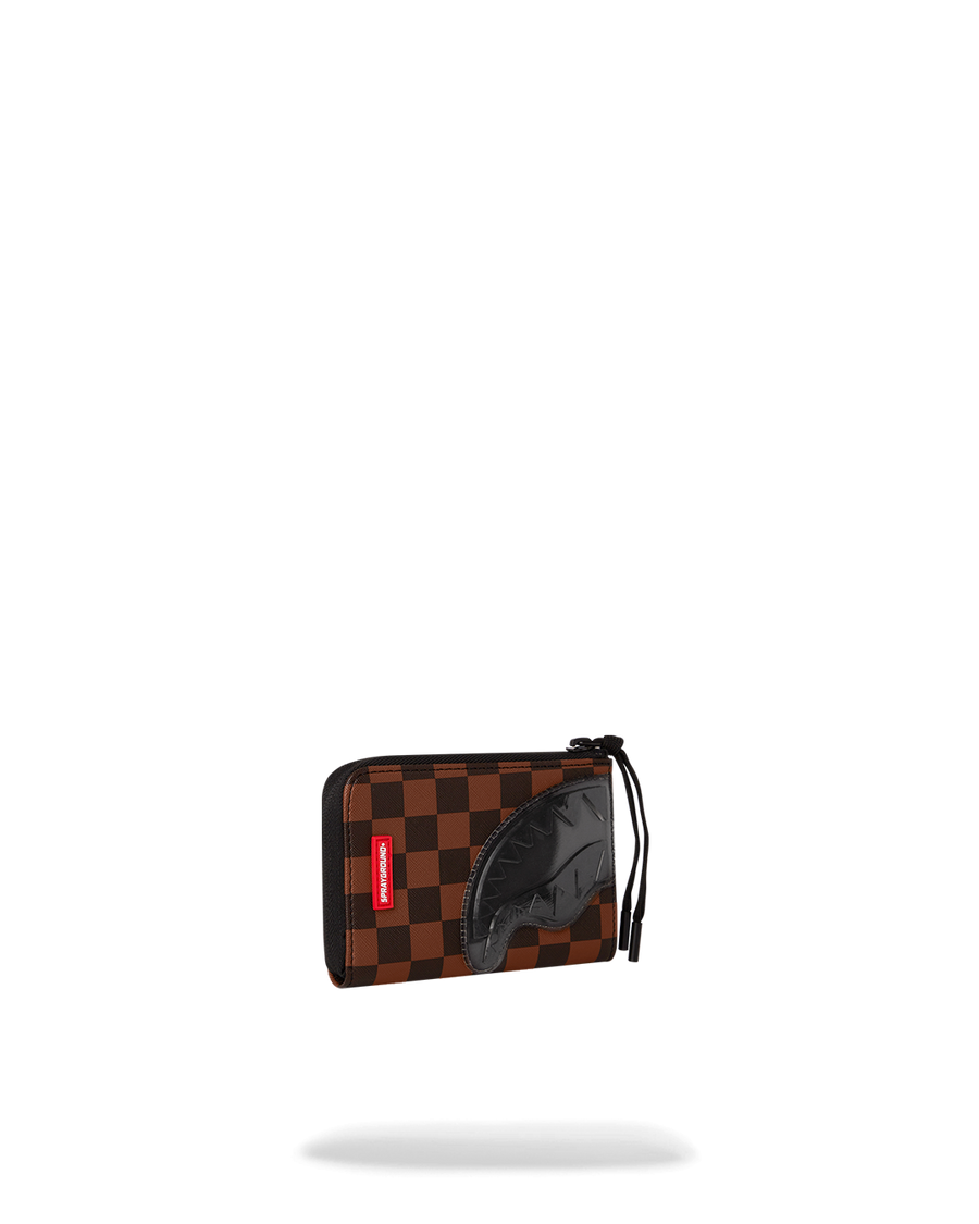 SPRAYGROUND® WALLET SHARKS IN PARIS CLEAR FOR TAKEOFF ZIP-OUT WALLET