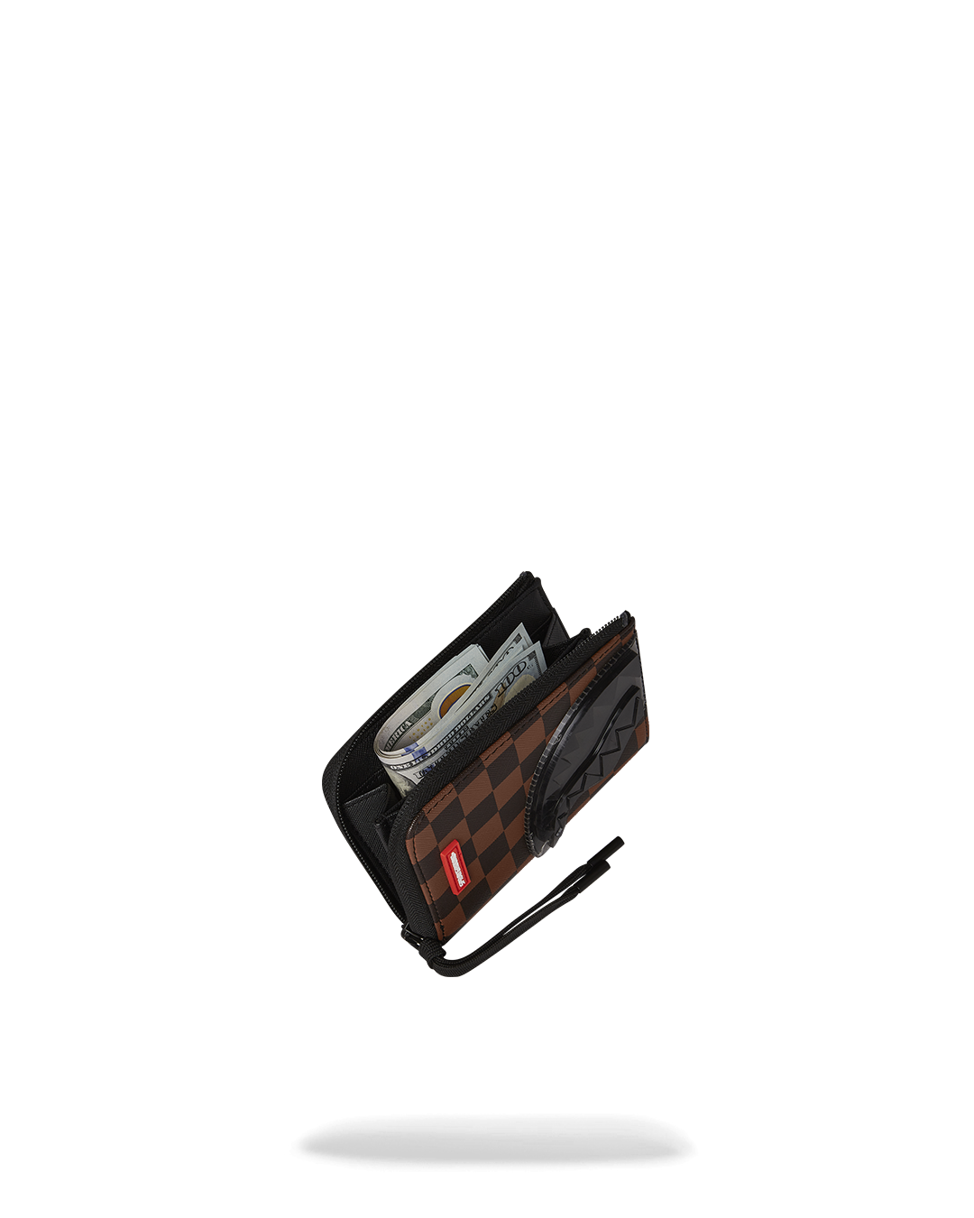 SPRAYGROUND® WALLET SHARKS IN PARIS CLEAR FOR TAKEOFF ZIP-OUT WALLET