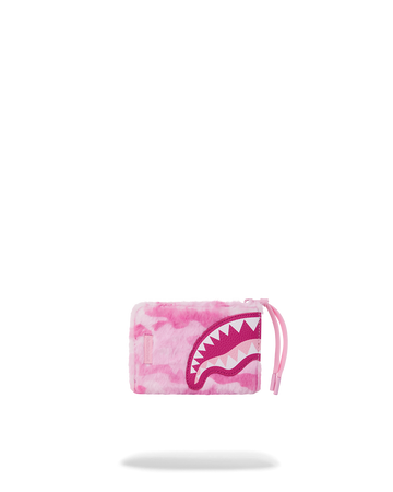 SPRAYGROUND® WALLET PINK CAMO FAUX FUR WALLET
