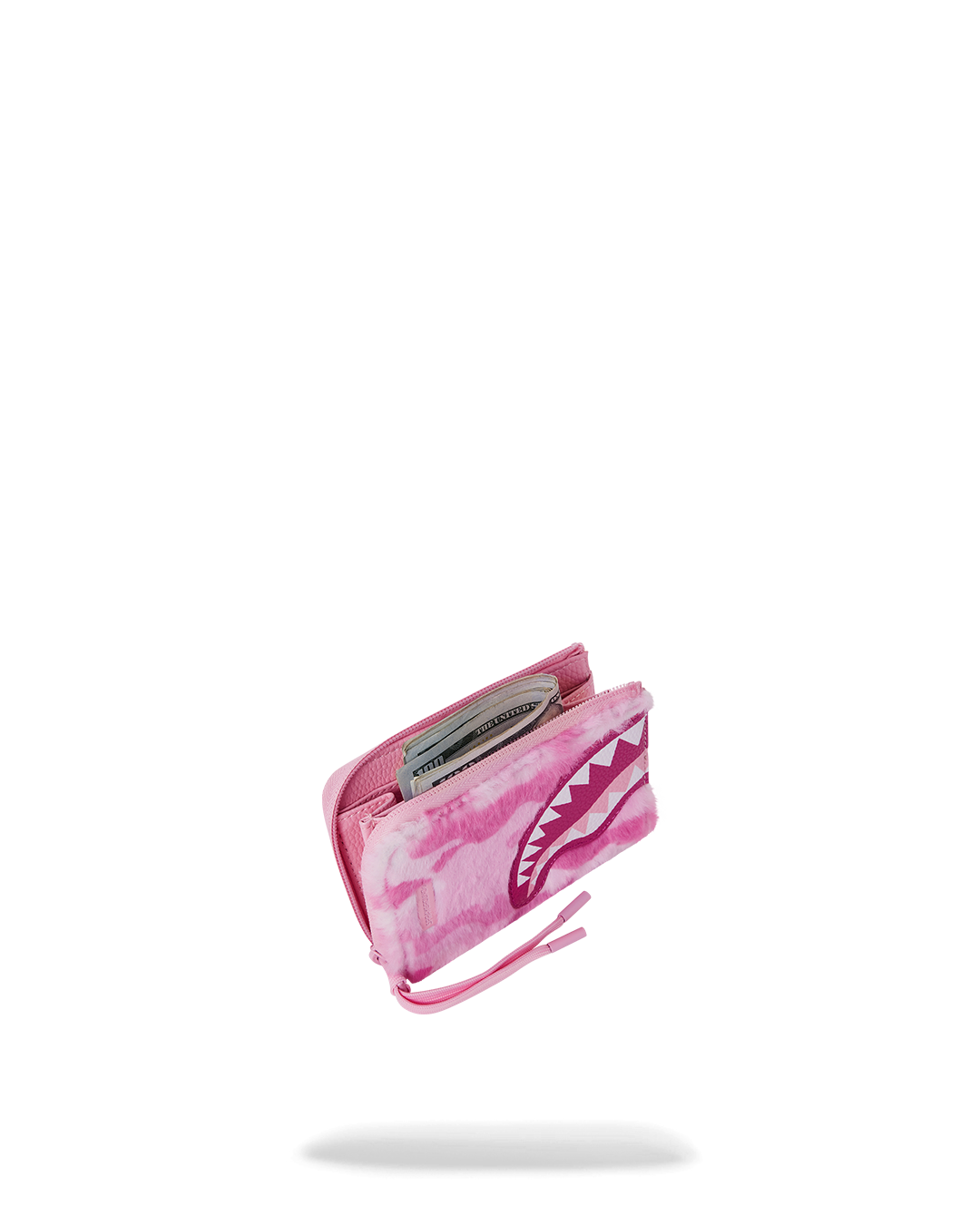 SPRAYGROUND® WALLET PINK CAMO FAUX FUR WALLET