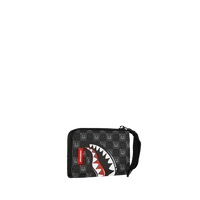 SPRAYGROUND® WALLET SHARKS IN PARIS WTF BUBBLY BLACK CHECK WALLET
