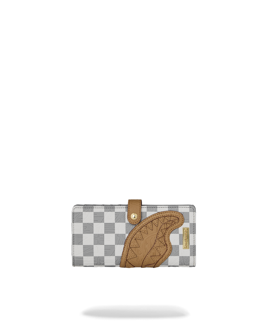 SPRAYGROUND® WALLET EMBOSSED CREAM CHECK SINGLE FOLD WALLET