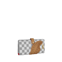 SPRAYGROUND® WALLET EMBOSSED CREAM CHECK SINGLE FOLD WALLET