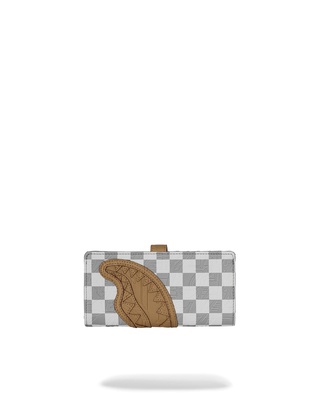 SPRAYGROUND® WALLET EMBOSSED CREAM CHECK SINGLE FOLD WALLET