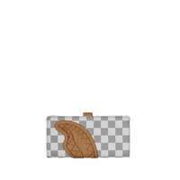 SPRAYGROUND® WALLET EMBOSSED CREAM CHECK SINGLE FOLD WALLET