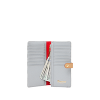 SPRAYGROUND® WALLET EMBOSSED CREAM CHECK SINGLE FOLD WALLET