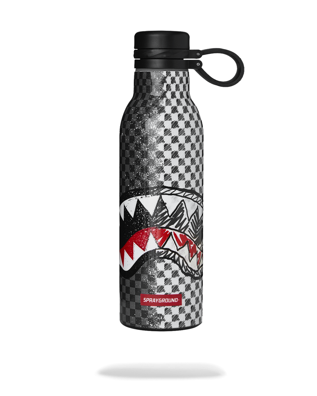 SPRAYGROUND® WATER BOTTLE DOODLE CHECK SPLIT WATER BOTTLE