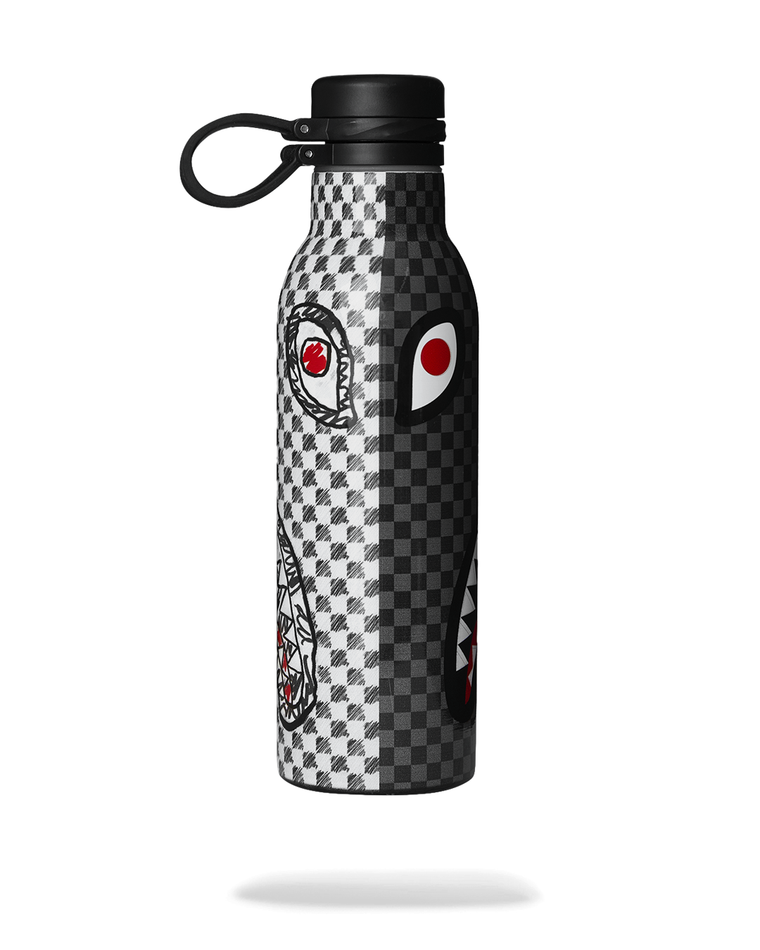 SPRAYGROUND® WATER BOTTLE DOODLE CHECK SPLIT WATER BOTTLE