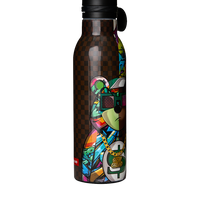 SPRAYGROUND® WATER BOTTLE MONEYBEAR SPLIT CHECK WATER BOTTLE