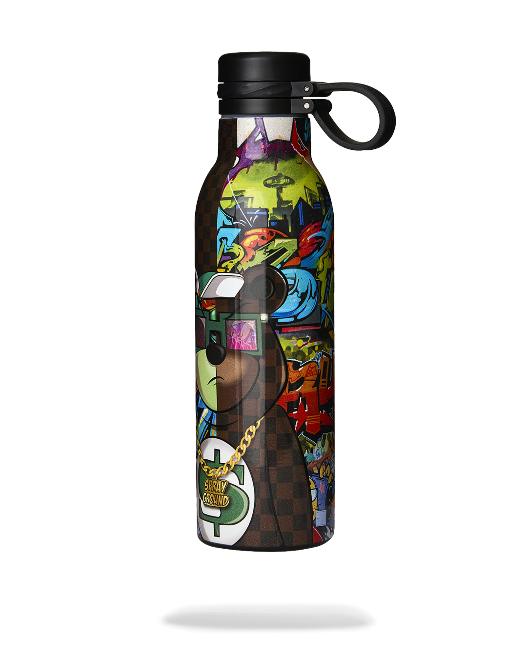 SPRAYGROUND® WATER BOTTLE MONEYBEAR SPLIT CHECK WATER BOTTLE